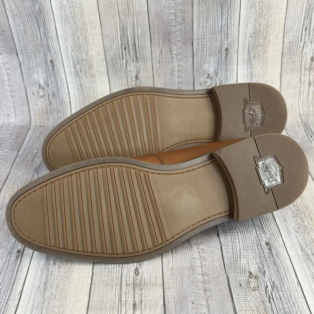 Florsheim Rucci Moc Toe Penny Loafer Men’s Size 10.5 M Soft Cognac Leather Brown